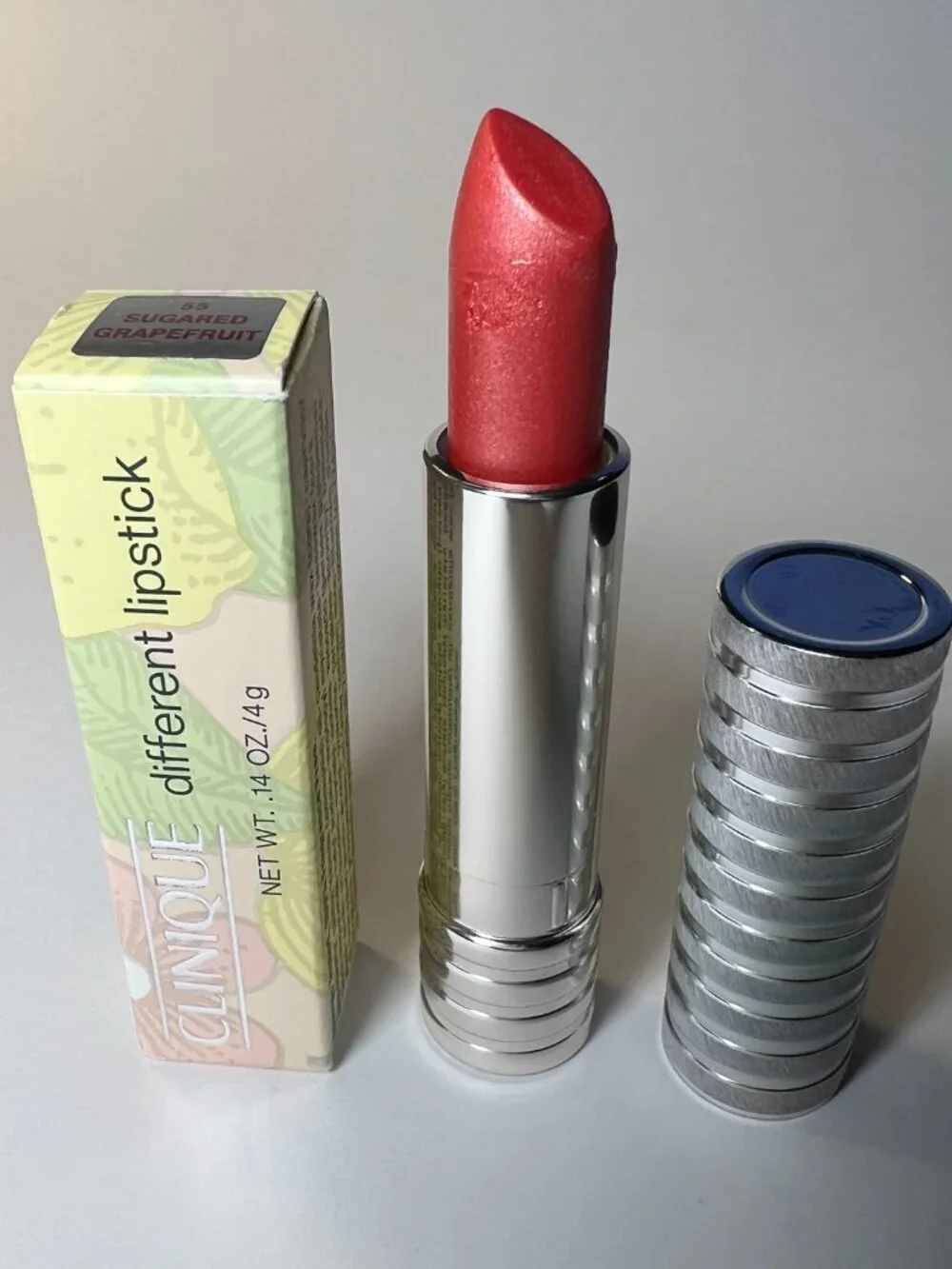 Clinique Different Lipstick Shade 55 Sugared Grapefruit Full Regular Size